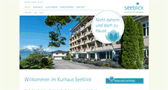 Desktop Screenshot of kurhaus-seeblick.ch